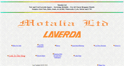 Desktop Screenshot of motalia.co.uk